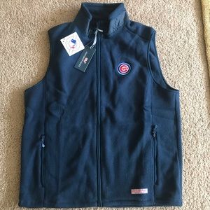 Vineyard vines Fleece vest with cubs embroidery
